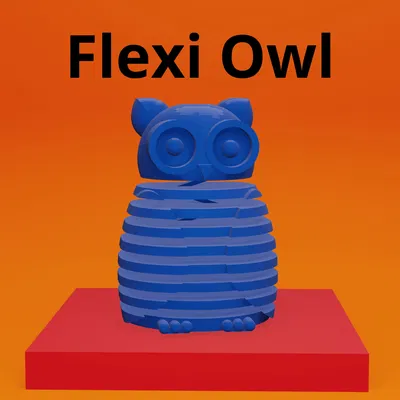 Cú Mèo Flexi OWL (IN THEO KHUÔN, KHÔNG CẦN SUPPORT, MIỄN PHÍ)