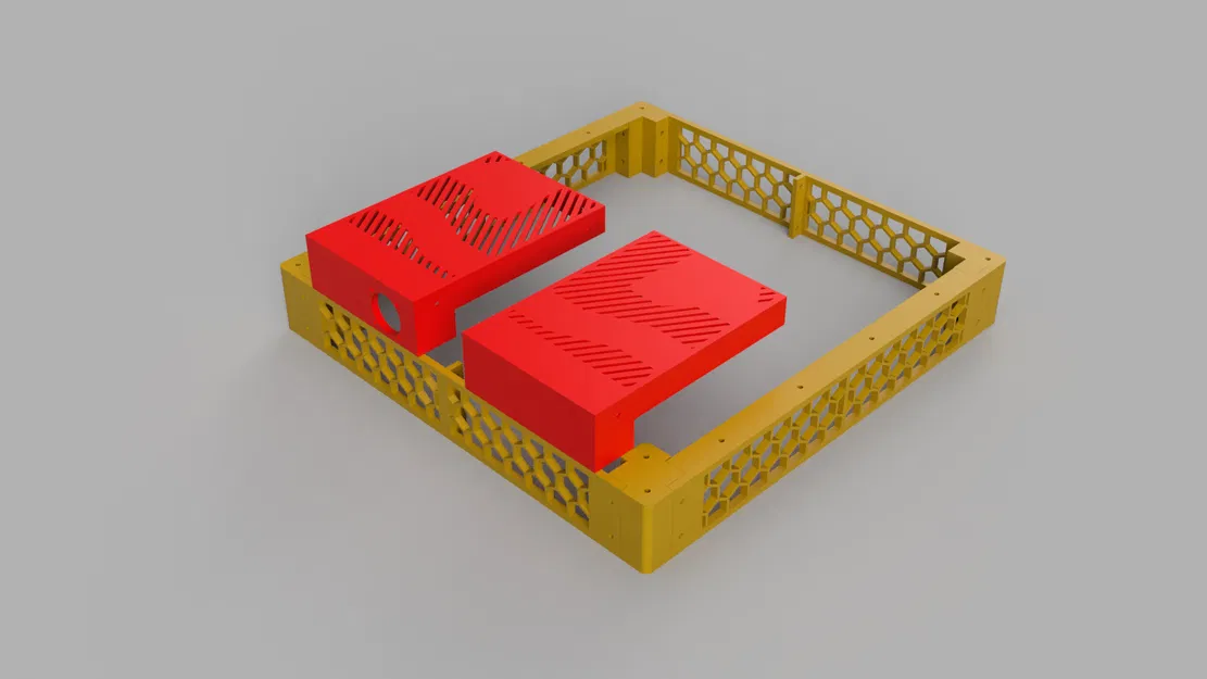 Chân đế máy in CR6 SE & Khung SKR Mini E3 V3 kèm quạt 30mm - Image 1