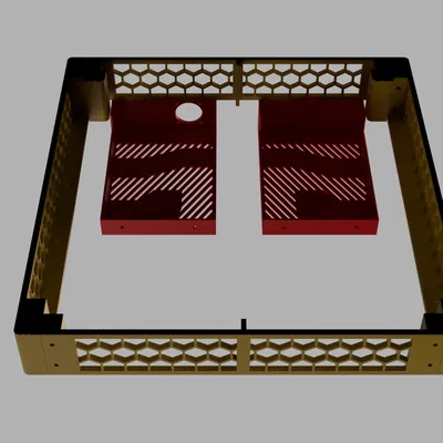 Chân đế máy in CR6 SE & Khung SKR Mini E3 V3 kèm quạt 30mm