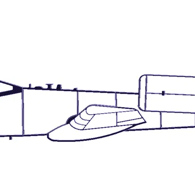 Tranh Treo Tường A-10 Warthog Nhìn Ngang