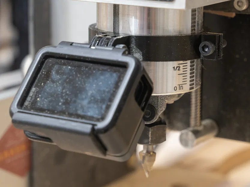 Đế GoPro Cánh Tay Nối Dài 100mm Cho Máy CNC Router Trục Chính 65mm - Image 3