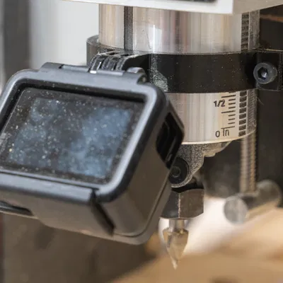 Đế GoPro Cánh Tay Nối Dài 100mm Cho Máy CNC Router Trục Chính 65mm