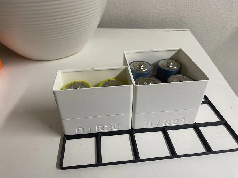 Hộp đựng pin D / R20 / LR20 theo chuẩn Gridfinity - Image 2
