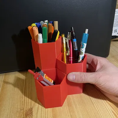 Hộp Đựng Bút Hình Lục Giác