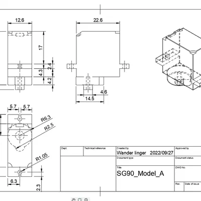 Tay Đỡ và Servo SG90