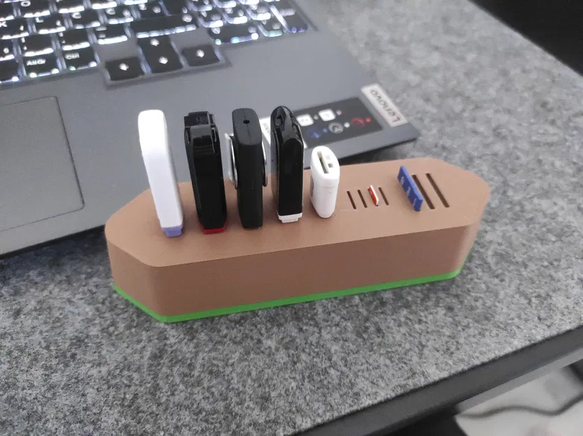 Hộp Đựng USB & Thẻ MicroSD/SD Hình Lục Giác - Image 2