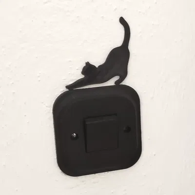 Trang Trí Công Tắc Đèn Hình Bóng Mèo