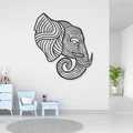 Mẫu Voi Trang Trí Tường 3D - Thumbnail 1