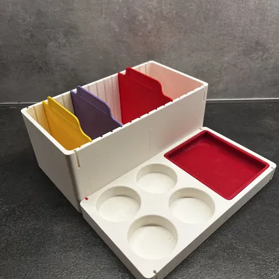 Hộp Đựng Gia Vị Module Xếp Chồng Có Khay Dầu Silicon