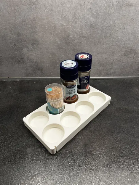 Hộp Đựng Gia Vị Module Xếp Chồng Có Khay Dầu Silicon - Image 3