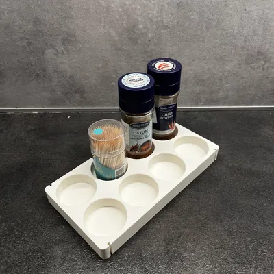 Hộp Đựng Gia Vị Module Xếp Chồng Có Khay Dầu Silicon
