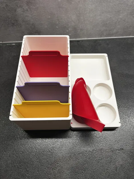 Hộp Đựng Gia Vị Module Xếp Chồng Có Khay Dầu Silicon - Image 4