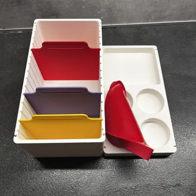 Hộp Đựng Gia Vị Module Xếp Chồng Có Khay Dầu Silicon