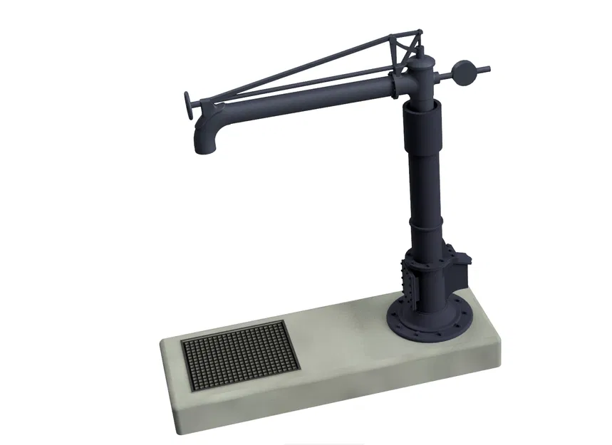 Vòi cấp nước kiểu Bỉ cho đầu máy hơi nước khổ H0 1:87 - Image 3