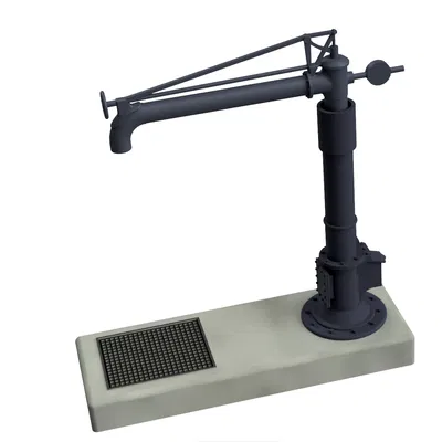 Vòi cấp nước kiểu Bỉ cho đầu máy hơi nước khổ H0 1:87