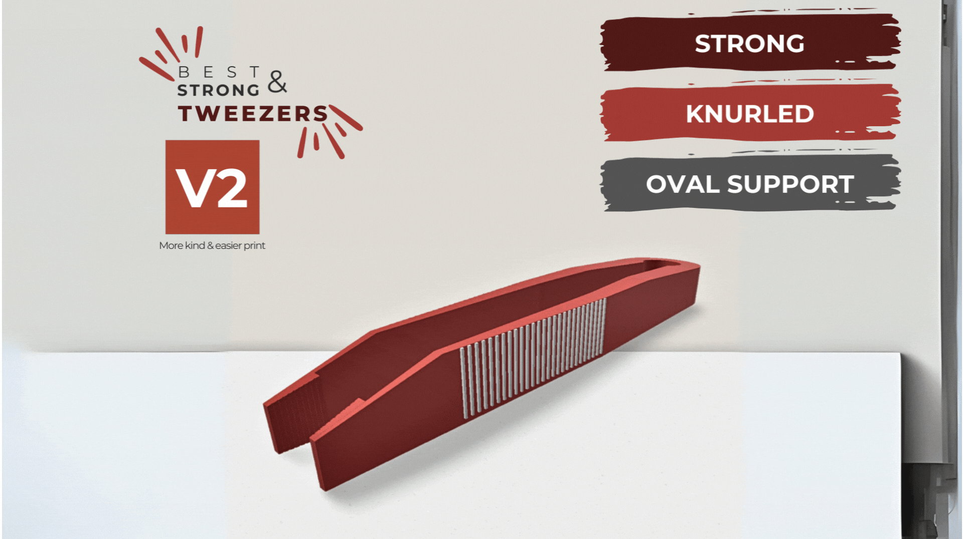 Nhíp CỨNG Tay Cầm Tốt Nhất / Kẹp v2 - Thumbnail 1