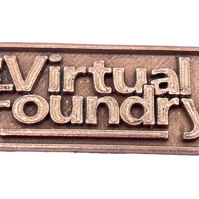 Mẫu In Thử Nghiệm Logo The Virtual Foundry