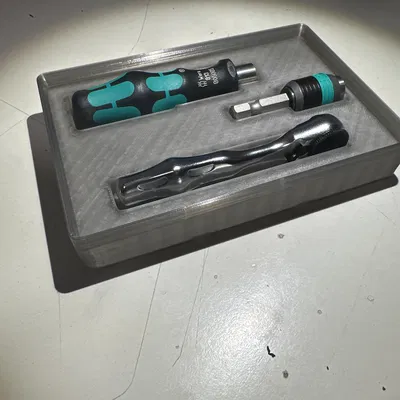 Khay Wera Ratchet và Tua Vít cho Gridfinity