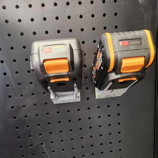 Giá Đỡ Pin Worx Cho Pegboard 1 Inch - Image 2