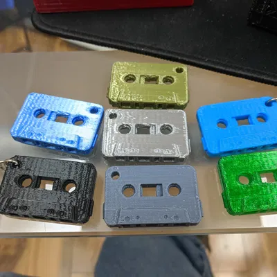 Móc Khóa Mini Băng Cassette