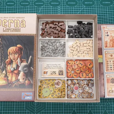 Bộ Organizer cho Boardgame Caverna - Uwe Rosenberg