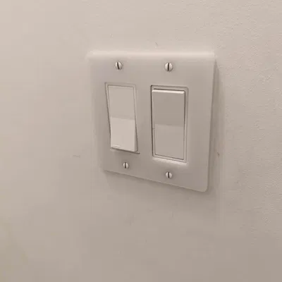 Vỏ Hộp Công Tắc Đôi 2 Nút (Double Rocker Light Switch)