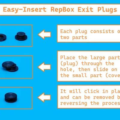 Nút Bịt Lỗ Ra RepBox Dễ Gắn