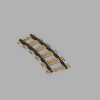 Đường Ray Cong Tàu Lego City Bán Kính 56 Studs Phiên Bản Hai Màu