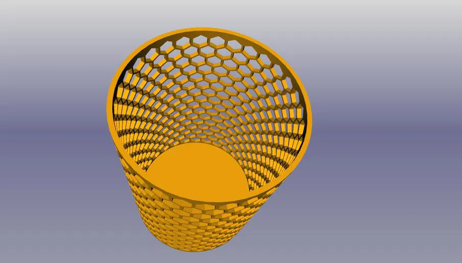 Ống Cắm Bút Hình Tổ Ong D56 x 85 - Image 2