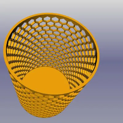 Ống Cắm Bút Hình Tổ Ong D56 x 85