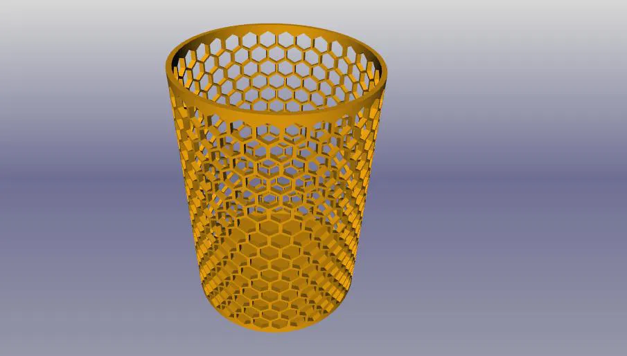 Ống Cắm Bút Hình Tổ Ong D56 x 85 - Image 4