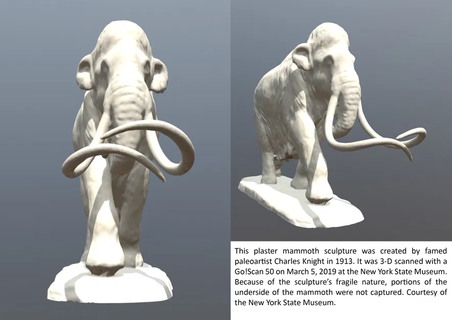 Tượng Voi Ma Mút Charles Knight (Bản Quét 3D) - Image 1
