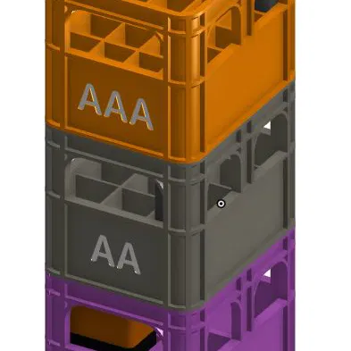 Thùng bia xếp chồng không cần khung