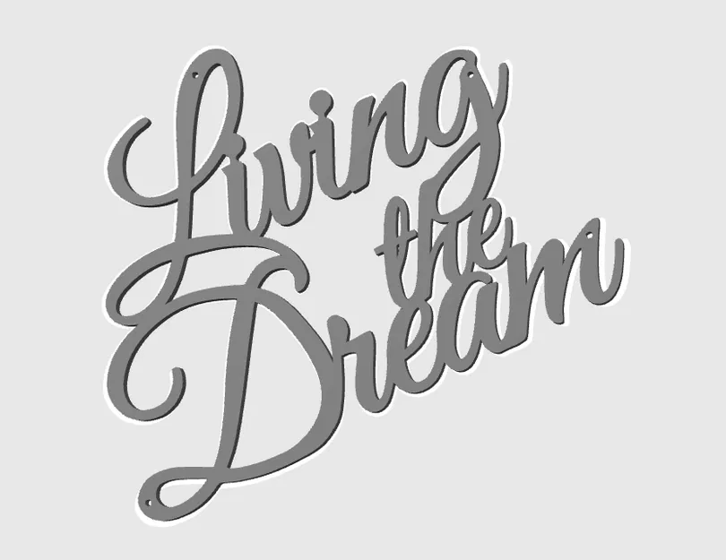 Trang trí tường 'Live the dream' - Image 1