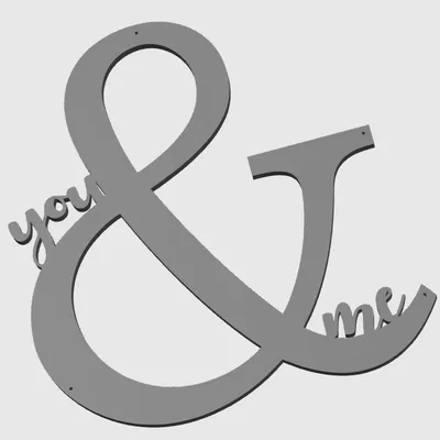 Trang trí tường "You & me"