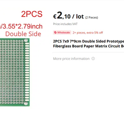 Hộp đựng bo mạch nguyên mẫu 70x90