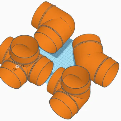 Co Lơi/Chia Ống Gió 100mm 90/135 Độ & 1-2/1-3 V2
