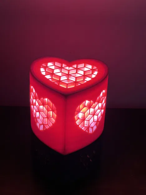 Đèn Hình Trái Tim - Remix Hộp Trái Tim Đơn Giản Có Nắp - Image 4