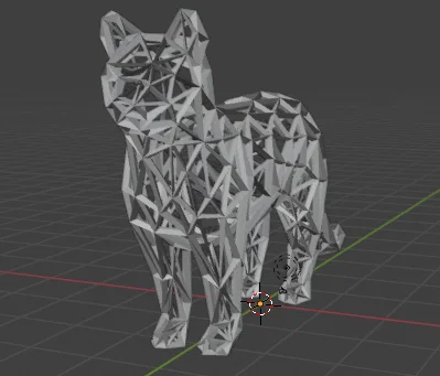 Mèo Voronoi 3D Model - Image 1
