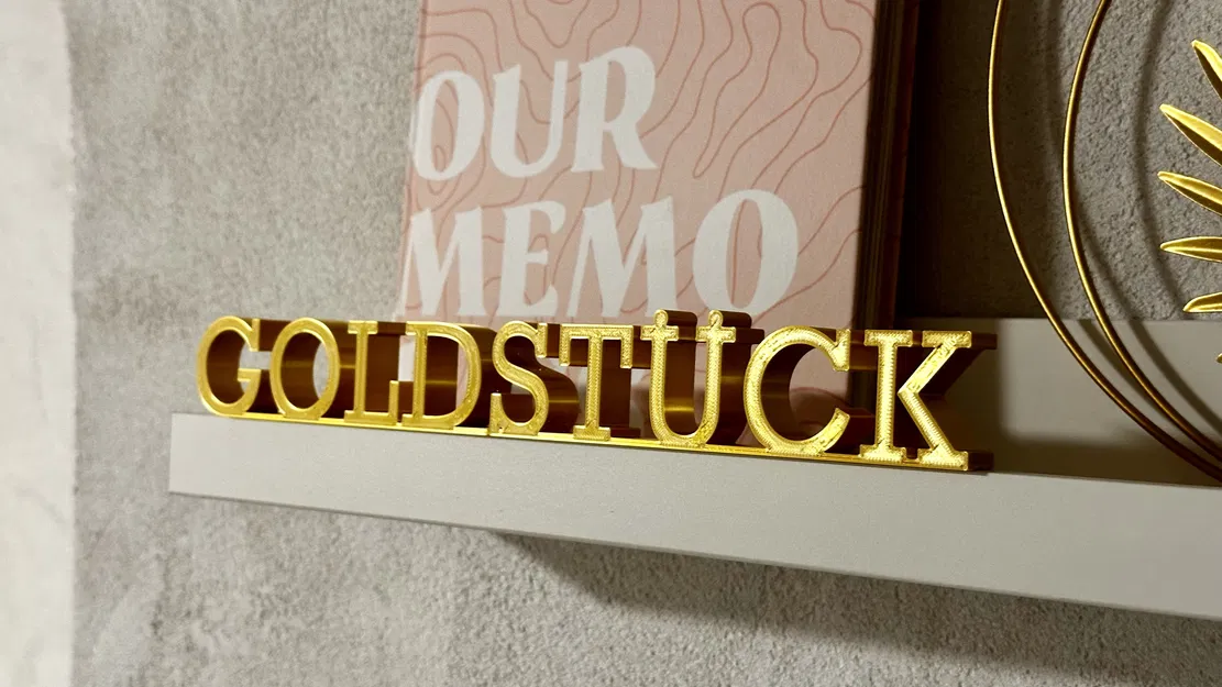 Chữ Vàng "Goldstück" Độc Đáo - Image 1