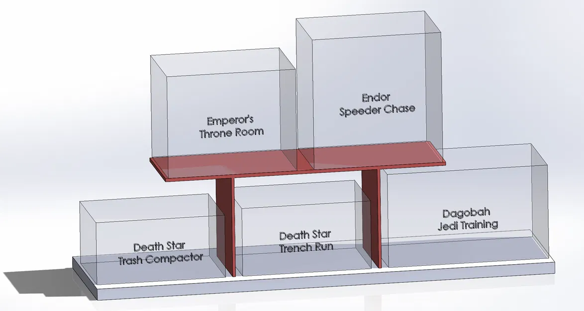 Chân Đế Đựng 5 Bộ Lego Star Wars Diorama - Image 2