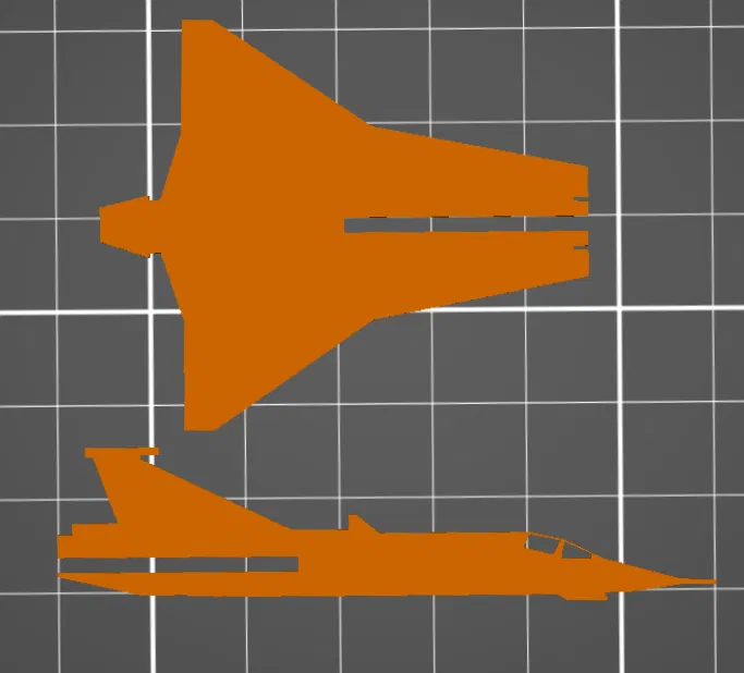 Mô hình máy bay SAAB-35 Draken bằng giấy - Image 1