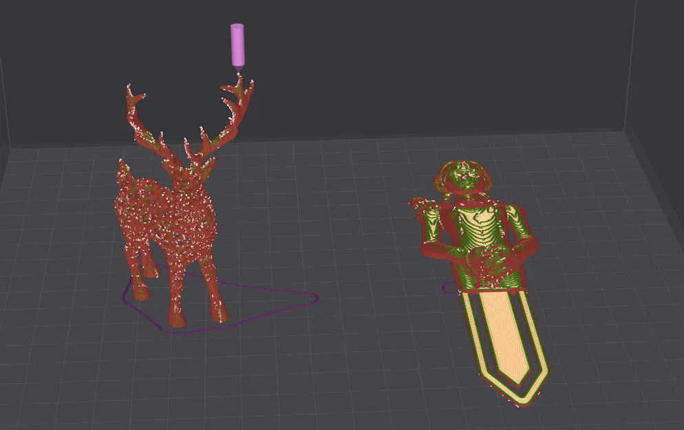 Mô hình 3D Con Nai + Thứ Tư - Image 1