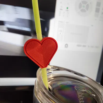 Nắp Ống Hút Hình Trái Tim Valentine