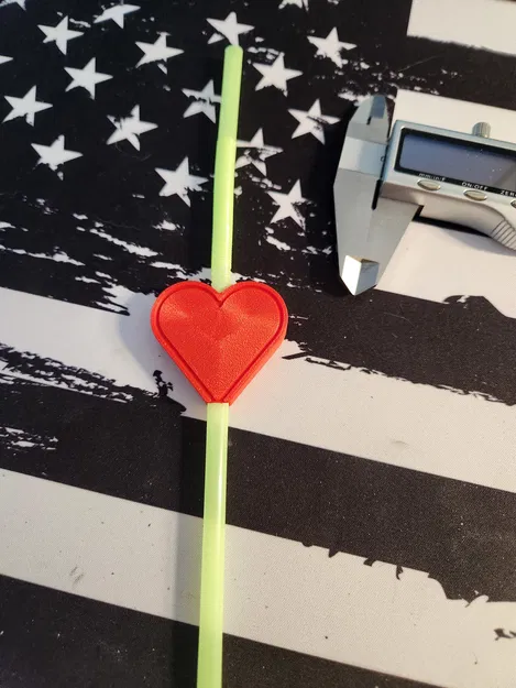 Nắp Ống Hút Hình Trái Tim Valentine - Image 2