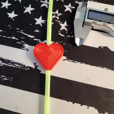 Nắp Ống Hút Hình Trái Tim Valentine