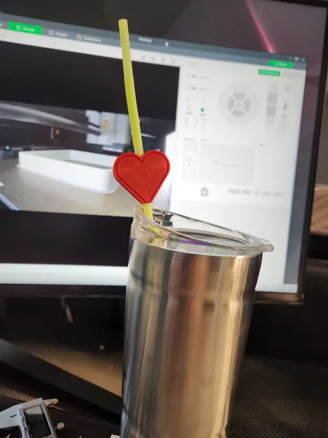 Nắp Ống Hút Hình Trái Tim Valentine - Image 3