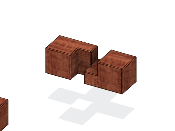 Mô Hình Giải Đố Burr 3 Mảnh - Image 2