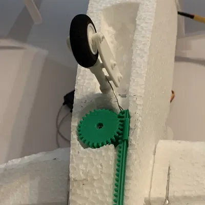 Càng đáp gập được cho máy bay RC có giảm xóc