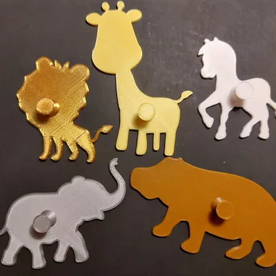 Mẫu động vật hoang dã châu Phi tập vẽ